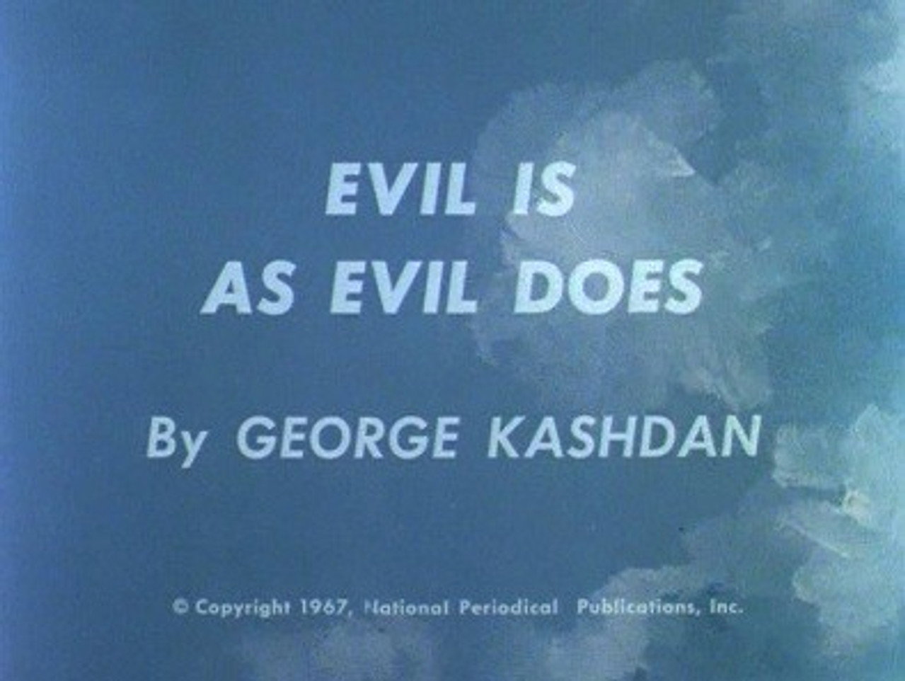 Green Lantern - Evil is As Evil Does