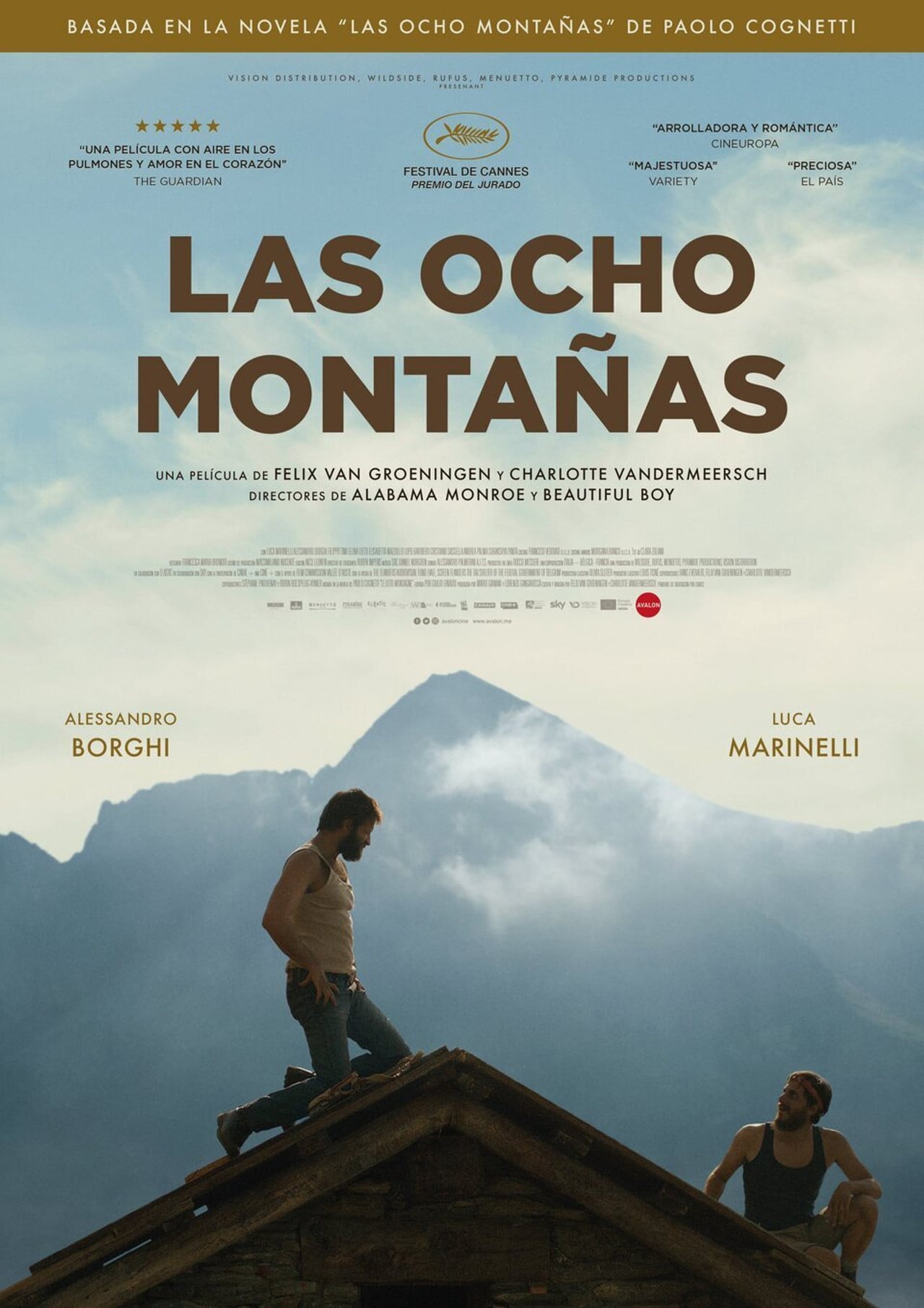 Las ocho montañas (2022) poster