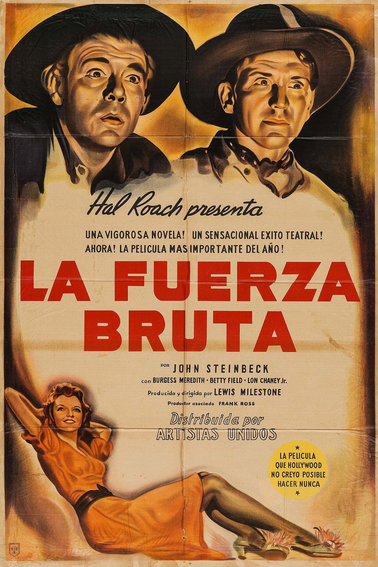 La fuerza bruta (De ratones y hombres) (1939)