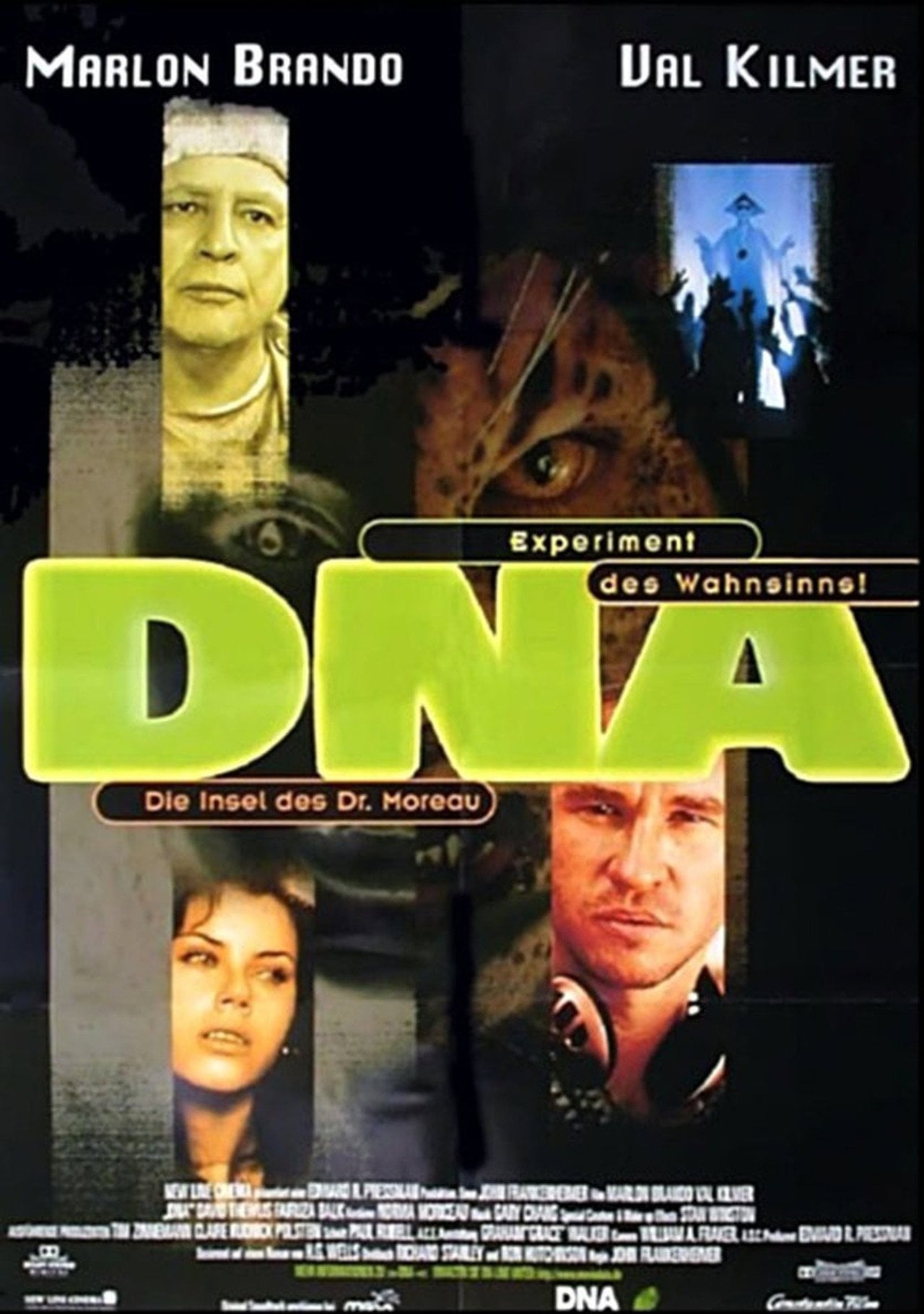DNA - Die Insel des Dr. Moreau (1996) poster